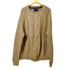 Lucky Brand Tweed Crew Neck Sweater Size XXL
